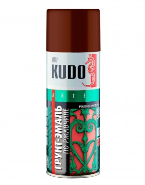 Грунт-эмаль по ржавчине "KUDO" (520 мл) (шоколадно-коричневый) (аэрозоль) (RAL 8 KU-318017 KUDO