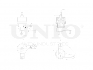 Опора двигателя правая RMP-15147 UNIO