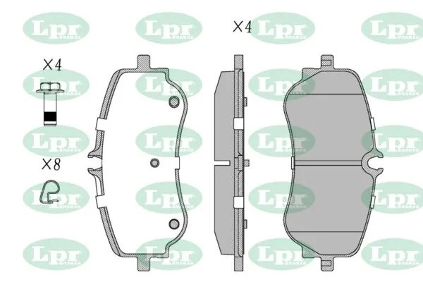 Колодки тормозные дисковые задн MAN TGE , VW AMAROK, CRAFTER 16- 05P2022 05P2022 LPR