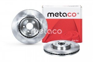 Диск тормозной передний вентилируемый 3050257 METACO