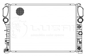 Радиатор охл. для а/м Mercedes-Benz E (W211) (02-) LRc15111 LRC15111 LUZAR