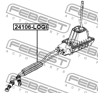 Трос КПП NISSAN TIIDA 24106-LOGI 24106-LOGI FEBEST