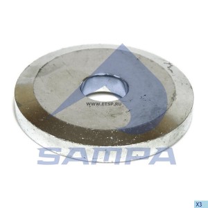 Шайба RENAULT Premium,Kerax,Magnum полурессоры дистанционная (116.5x30.5x17мм) S 105.264 SAMPA