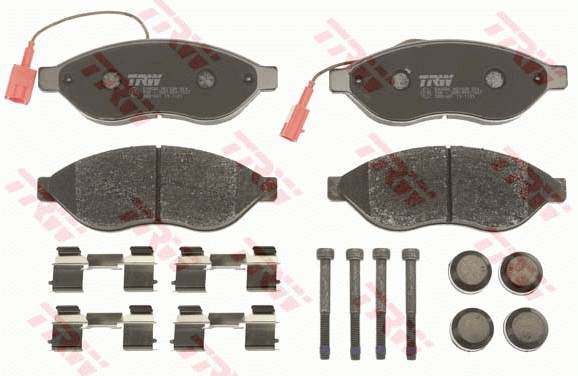 Колодки передние FIAT DUCATO, CITROEN JUMPER, PEUGEOT BOXER (250) GDB1681 GDB1681 TRW