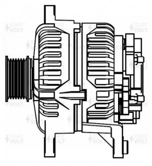 Генератор для а/м Fiat Ducato (06-) 2.3D 150A (LG 1685) LG 1685 START VOLT