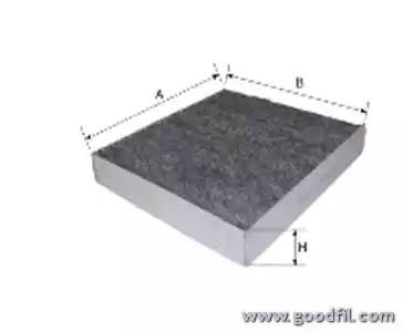 Фильтр салона AG539CF AG 539 CF GOODWILL