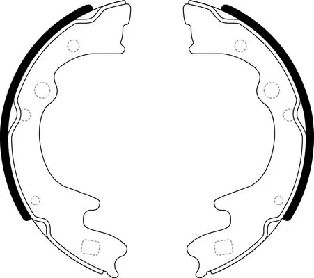 Колодки барабанные KIA BONGO 2.9 2003 - по KIA BONGO 2.7 2003 - по KIA BONGO 2.5 BS25350 SB NAGAMOCHI