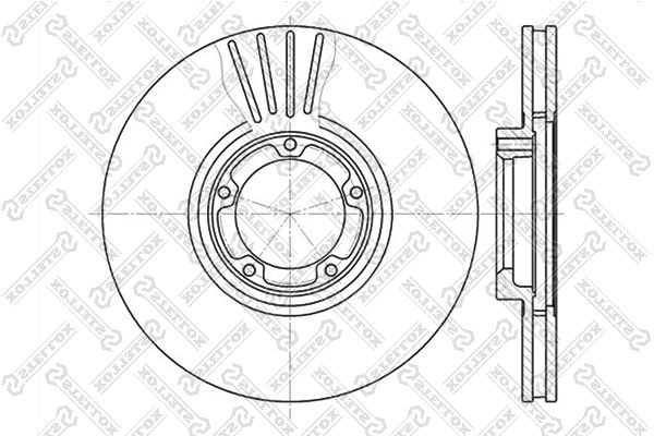диск торм. пер. !\ Ford Transit 94> 6020-2547V-SX STELLOX