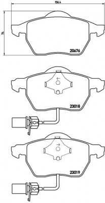 Колодки тормозные P85085 P85085 BREMBO