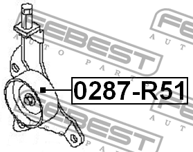 ролик натяжной !комплект Nissan Pathfinder R51M 2005-2013 0287-R51 FEBEST