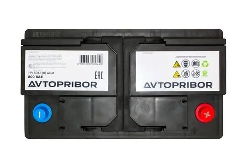 аккумуляторная батарея! AGM 80Ah 800А +справа 315x175x190 B0800GAVT AVTOPRIBOR
