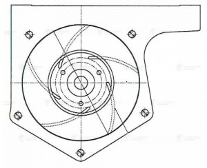 Насос водяной КАМАЗ 54901 LUZAR LWP 0791 LUZAR