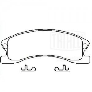 Колодки торм. Jeep Grand Cherokee II (99-) диск. перед. (PF 4237) PF4237 TRIALLI