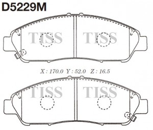 Замена на D5229MH Колодки тормозные дисковые  ACURA MDX (YD_) D5229M D5229M MK KASHIYAMA