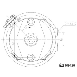 энергоаккумулятор! дисковый тормоз,комб 16/24 MB, Schmitz, SAF 109128 FEBI BILSTEIN