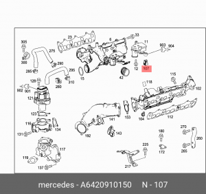 MERCEDES BENZ W204 (2007-2015) A 642 091 01 50 MERCEDES BENZ