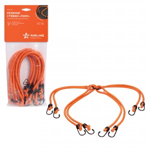 Жгут крепления груза эластичный 0.8мх8мм (4шт.) Паук AIRLINE AS-R-05 AIRLINE