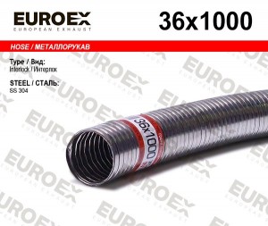 гофра глушителя! 36x1000\ 36X1000 EUROEX