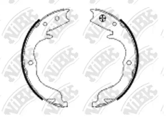 Колодки тормозные MITSUBISHI Lancer (08-) задние барабанные (4шт.) NIBK FN0625 NIBK