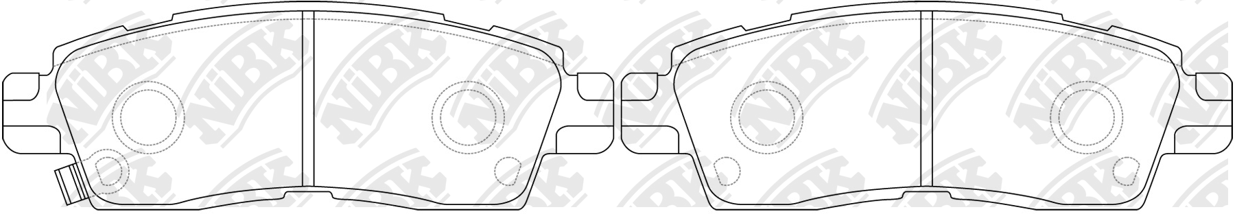 Колодки тормозные дисковые CH TRAILBLAZER 4.2 2001 - 2008 PN4802 PN4802 NIBK