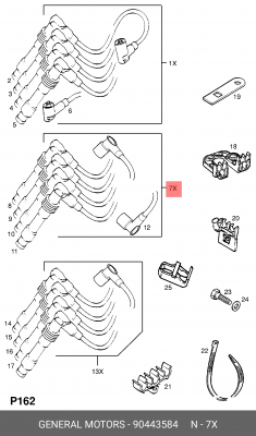 Провод 90443584 GENERAL MOTORS