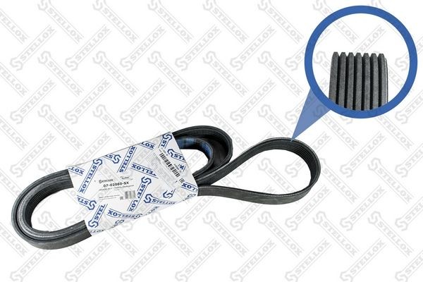 ремень поликлиновой! 7PK2060 \ Honda Civic VI/VII 1.8 05>/CR-V III 2.0 05> 07-02060-SX STELLOX