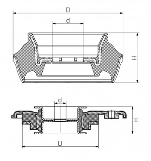 Опора стойки амортизатора Citroen / Peugeot 853403 853403 SIDEM