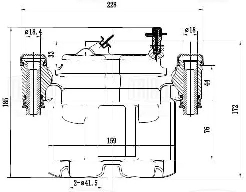 Суппорт торм. для а.м Fiat Ducato Sollers-RUS  02-  230, 244 перед. прав. d44,48 CF162102 TRIALLI