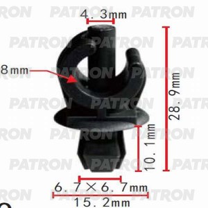 КРЕПЛЕНИЕ ДЕРЖАТЕЛЯ КАПОТА VW Bora-Golf-Polo P370455 PATRON