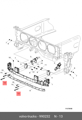 болт !М16x200 \ VOLVO 990232 VOLVO