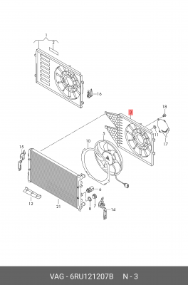 VW POLO (SED RUS) (2011>) 6RU 121 207 B VAG