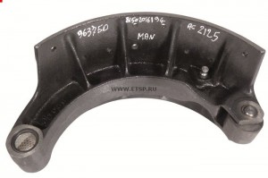 Колодка тормозная 410*220 WVA19488/19496 MAN/MB 963750 EMMERRE