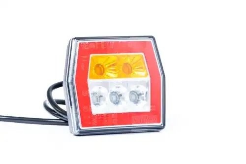 фонарь задний! LED 3-функциональный, 99,5х93 с проводом 1м\ Universal FT121LED FRISTOM