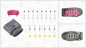 Разъем VW AUDI SEAT SKODA электрический (14-ти контактный) TE PARTS 7743737 TE PARTS