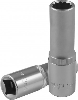 Головка торцевая глубокая 12-гранная 1/2"DR 13 мм. S04HD4713 JONNESWAY