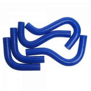 Патрубок ГАЗ-330232 Бизнес отопителя комплект 5шт. синий силикон MEGAPOWER 810-13-008 MEGA POWER