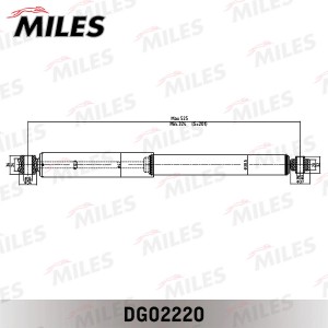 Амортизатор TOYOTA TOWN ACE 96-01 зад.газ.4WD DG02220 DG02220 MILES