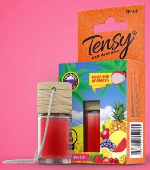 ароматизатор! TENSY (TB-14) подвесной, жидкость, бутылочка 'Тутти фрутти'\ TB14 TENSY