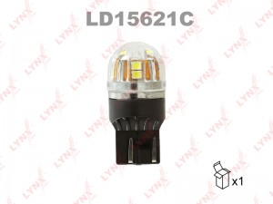 лампа! LED W21/5W T20 12V W3x16q 6800K Canbus LD15621C LYNXAUTO