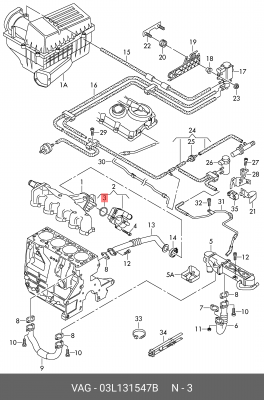 КОЛЬЦО УПЛОТНИТЕЛЬНОЕ / DICHTRING 03L131547B 03L 131 547 B VAG