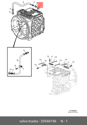 20544196 ШТУЦЕР VOLVO 20544196 VOLVO