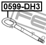 Крюк буксирный NISSAN ALMERA N16, MAZDA 3 (BK) 0599-DH3 0599-DH3 FEBEST