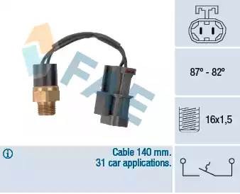 датчик включения вентилятора!\ Nissan 100NX/200SX/Primera/Sunny 1.6-1.8i 87-95 37760 FAE
