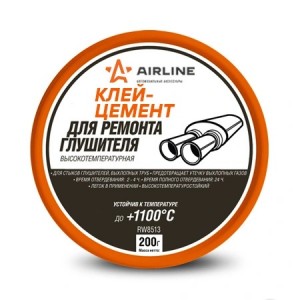 Клей-цемент для ремонта глушителей со стекловолокном, банка, 200 гр. (ADGC029) ADGC029 AIRLINE