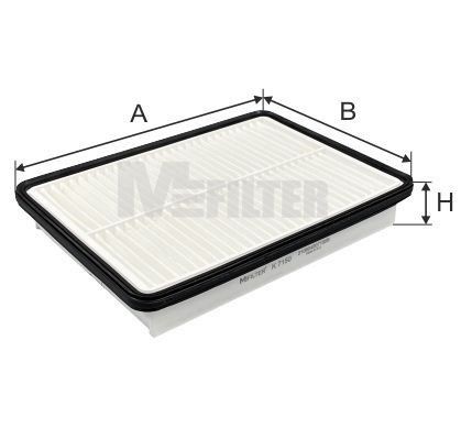 фильтр воздушный!\ KIA Sorento, Hyundai Santa Fe 2.0CRDi/4WD 09> K7150 MFILTER AUTOMOTIVE FILTERS