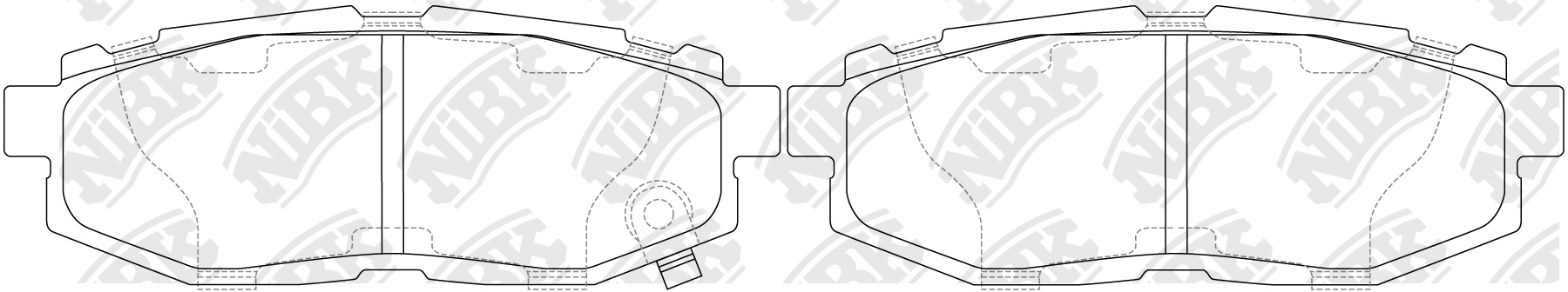 Колодки тормозные дисковые SUBARU TRIBECA 3.6 2007 PN7803 PN7803 NIBK