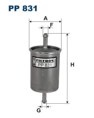 Фильтр топливный NISSAN Primera (96-02),Almera (95-00) FILTRON PP831 FILTRON