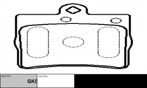 Колодки тормозные MERCEDES-BENZ C-class 2000 ~ 2002 / CLC 2008 ~ 2011 зад.прав.л GK0062 CTR