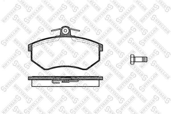 колодки дисковые п.1\Chery, Audi 90 2.0/2.2/1.6TD 84-87,VW Golf GTi 1.8 86-89 145-010-SX STELLOX