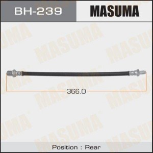 шланг тормозной задний! L=365\ Toyota Hi-Lux/4 Runner 2.4 89-91 BH-239 MASUMA